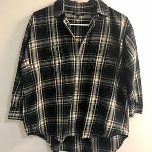 Madewell flannel blouse